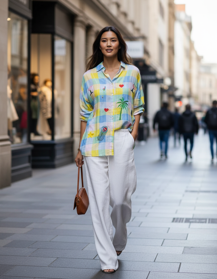 ZD Cotton check shirt