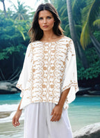 Gina  Embroidered Kaftan