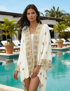 Stylish Embroidered Cape – Geometry