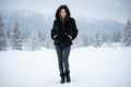 Hooded Faux Fur Jacket AUTN