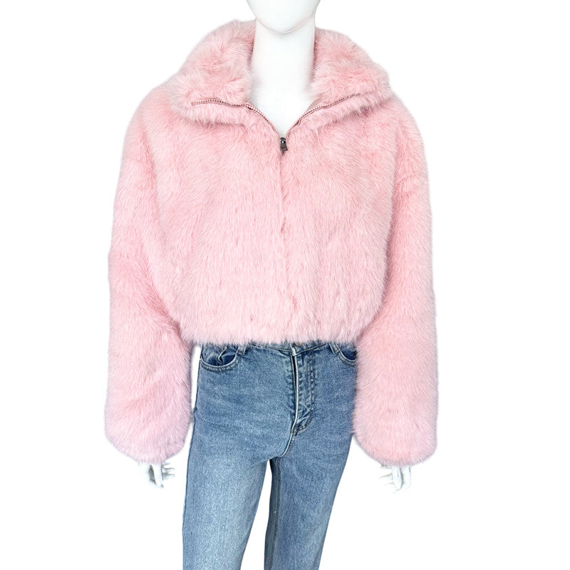 Fluffy  Faux Fur Jacket