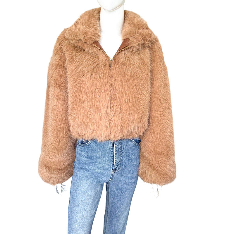 Fluffy  Faux Fur Jacket