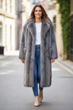 Faux Fox Long Coat AUTN