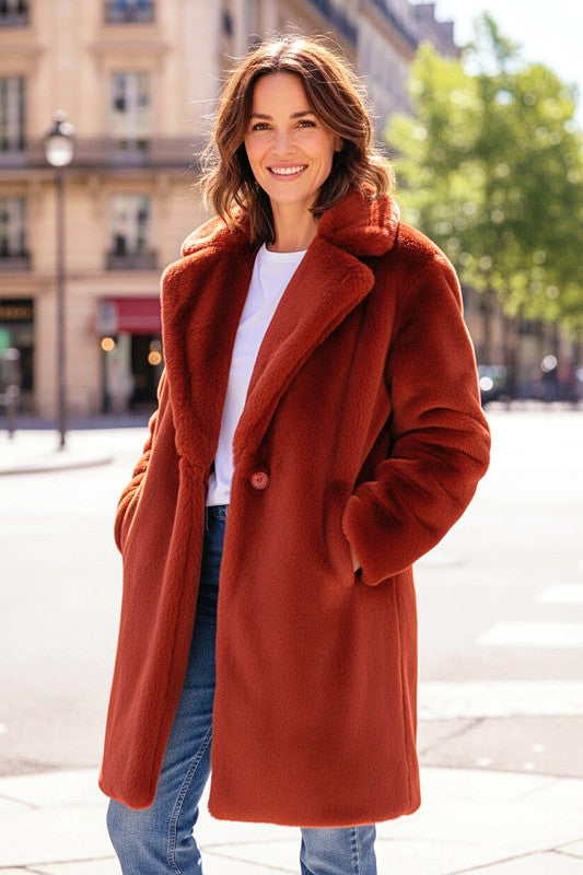 Farrah Faux Fur Coat Autn