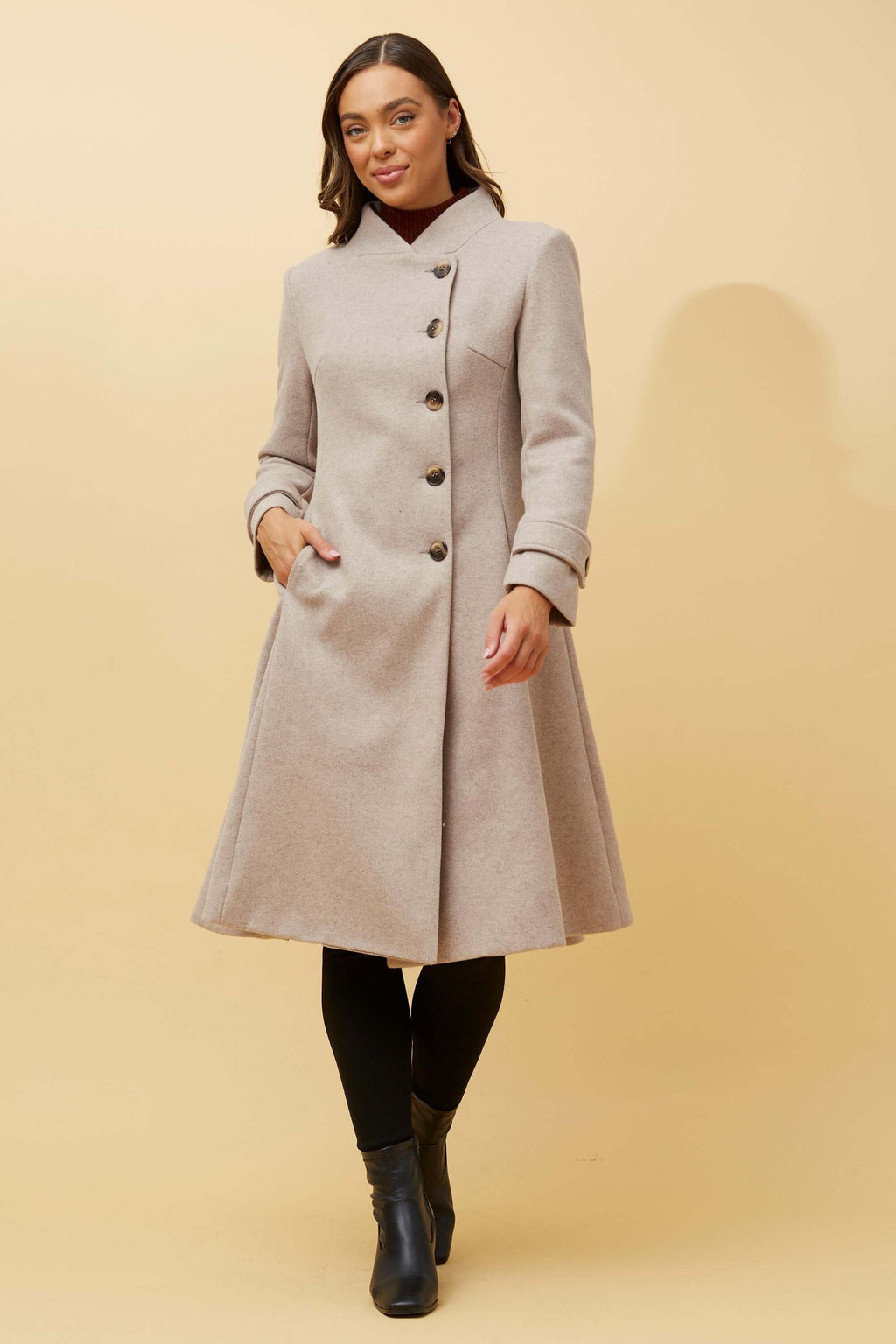 CKM Flared Coat Caroline Morgan
