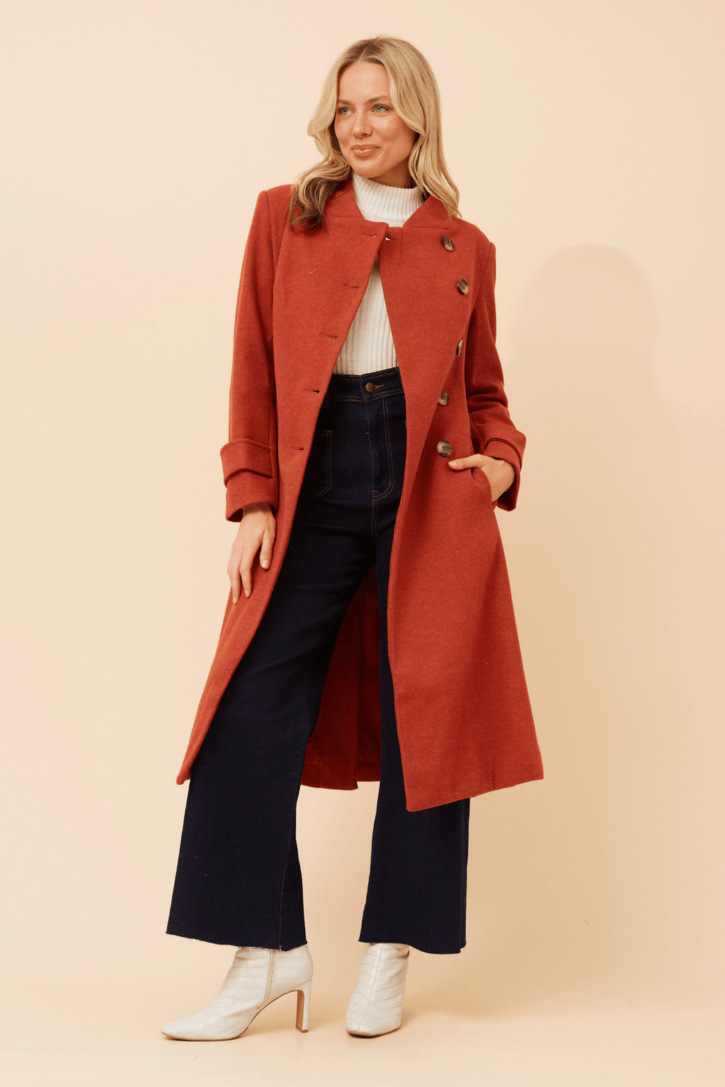 CKM Flared Coat Caroline Morgan