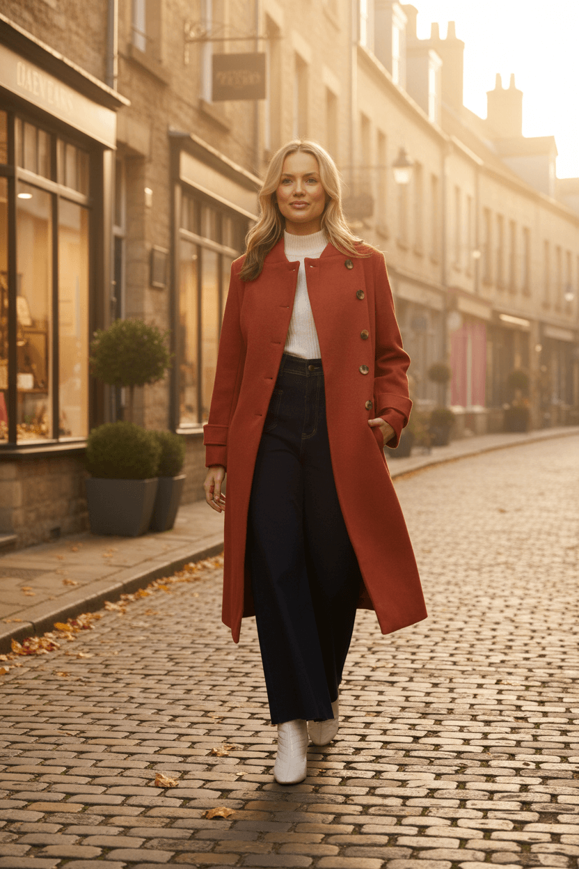 CKM Flared Coat Caroline Morgan