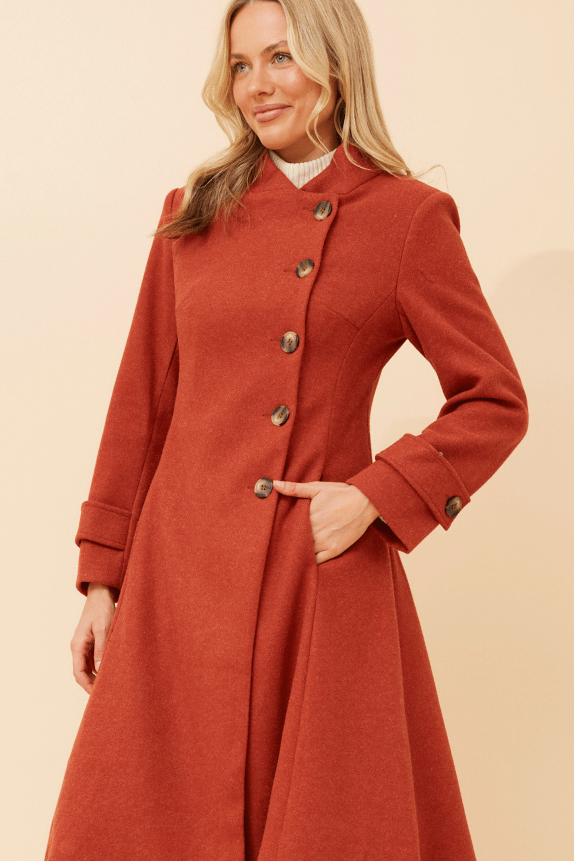 CKM Flared Coat Caroline Morgan
