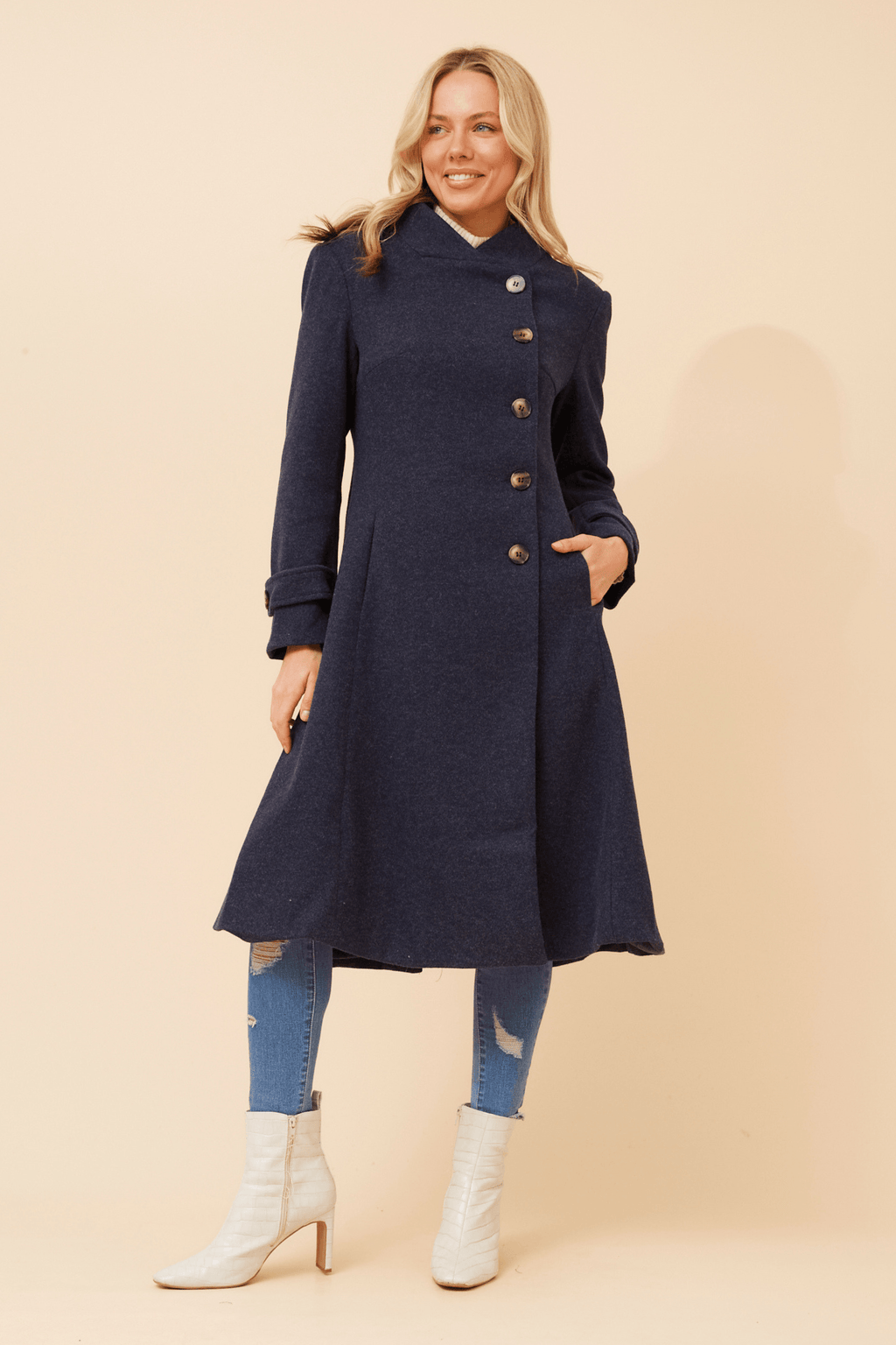 CKM Flared Coat Caroline Morgan