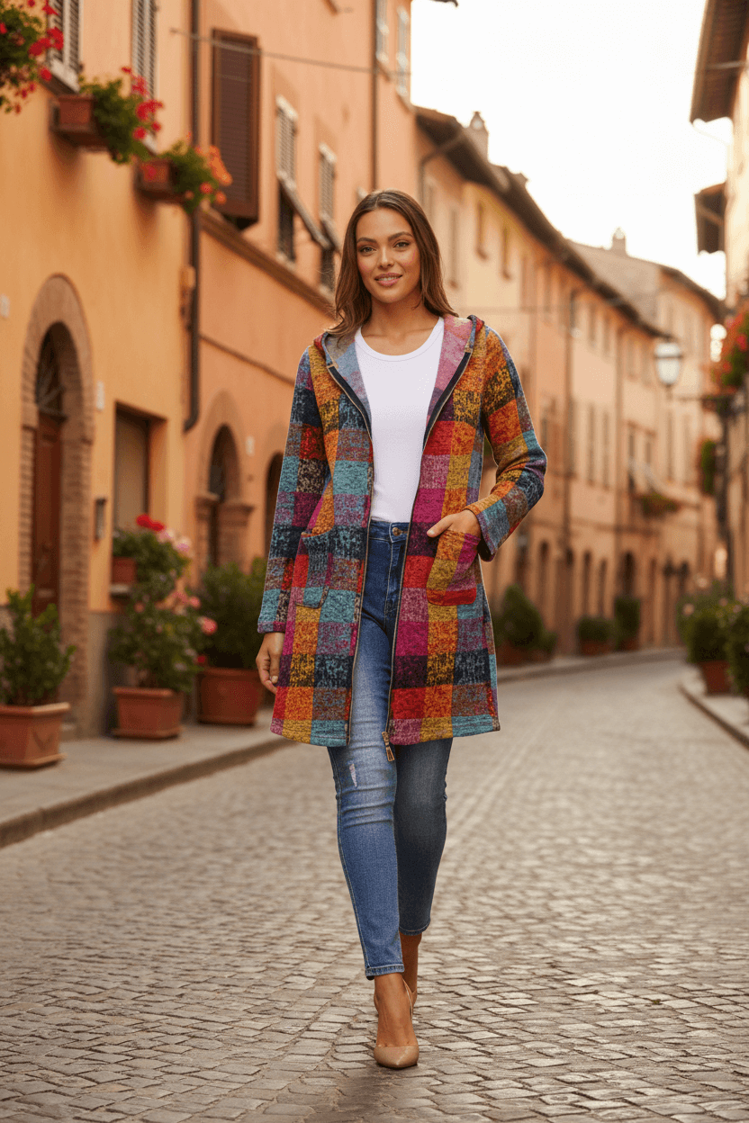 CKM Check Coat Caroline Morgan