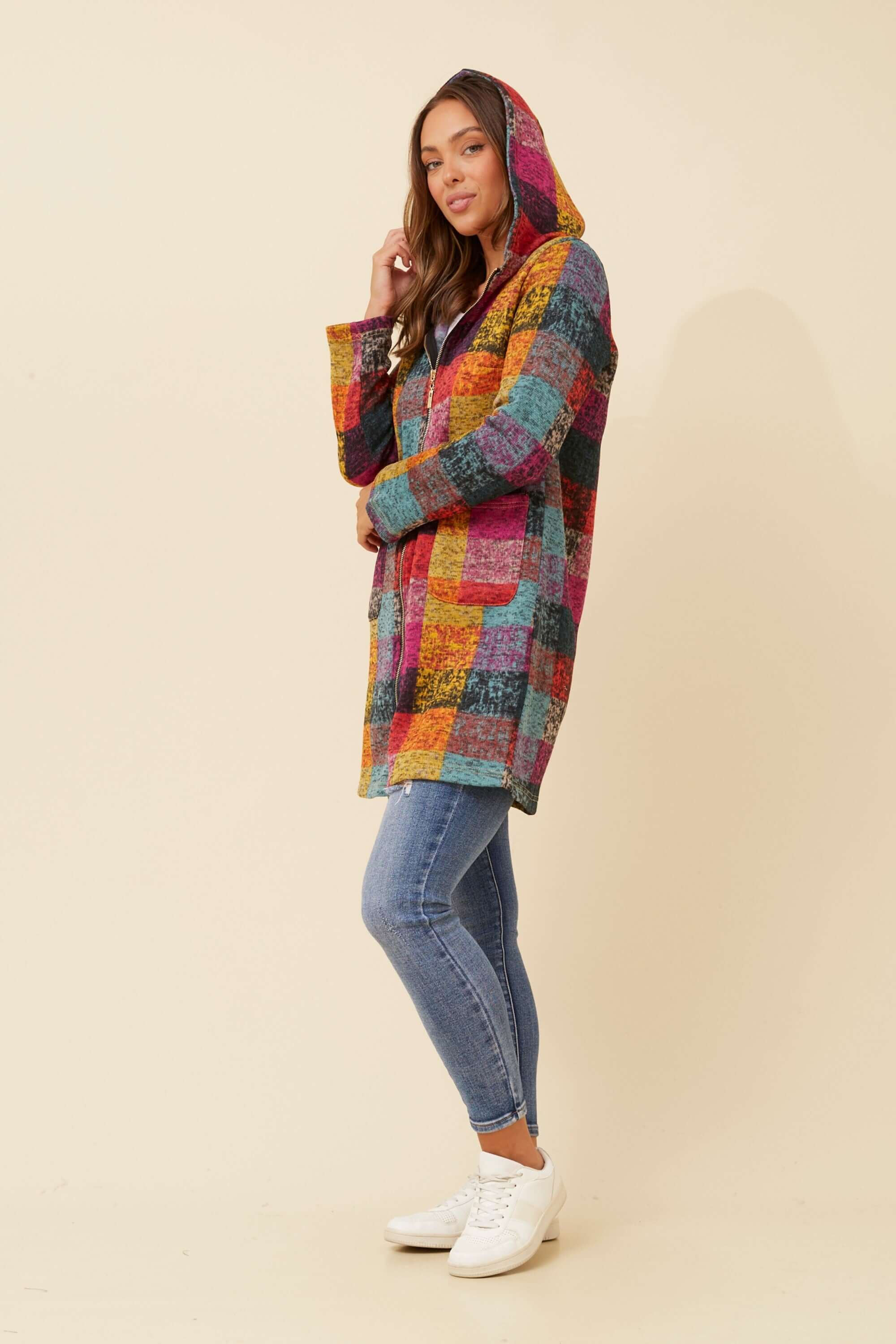 CKM Check Coat Caroline Morgan