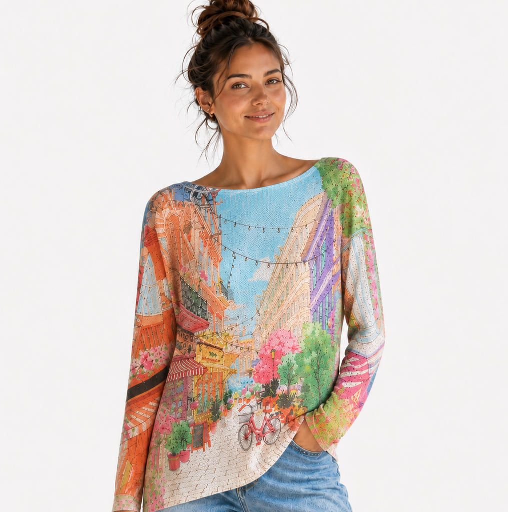 Piazza Knitted Top Rosa JoJo