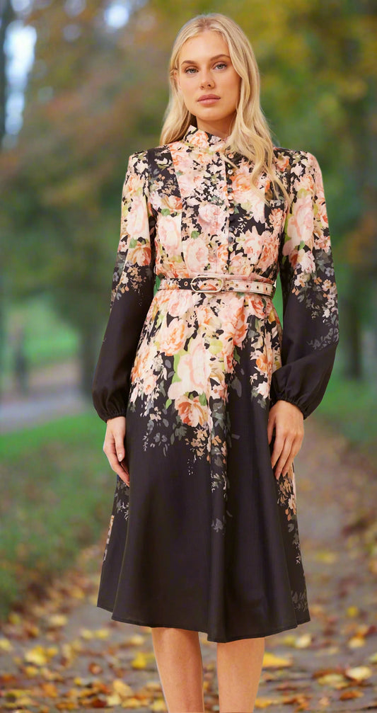 CKM Floral Border print Dress