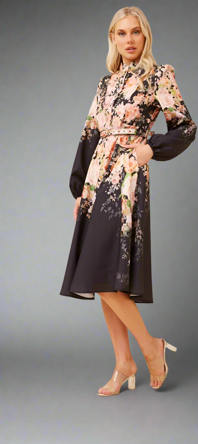 CKM Floral Border print Dress