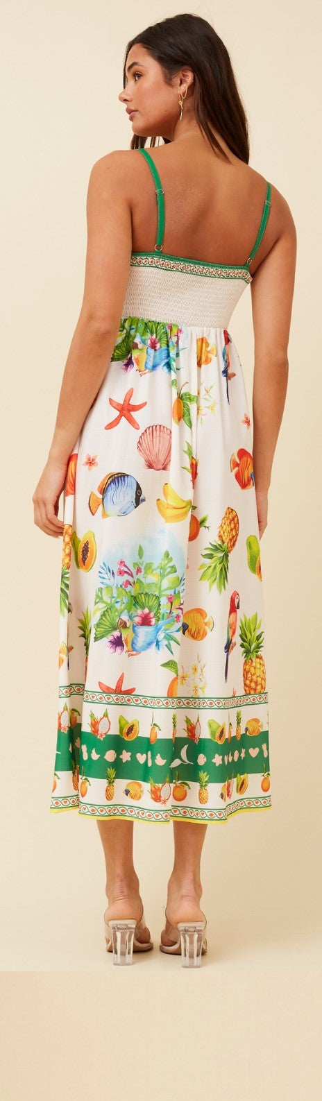 CKM Strappy Fruit Dress
