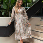 Flower Bouquet Midi Dress So in style