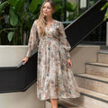 Flower Bouquet Midi Dress So in style
