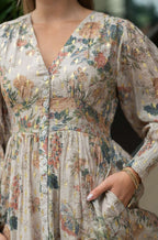 Flower Bouquet Midi Dress So in style
