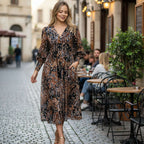 Batik Floral Midi Dress So in style