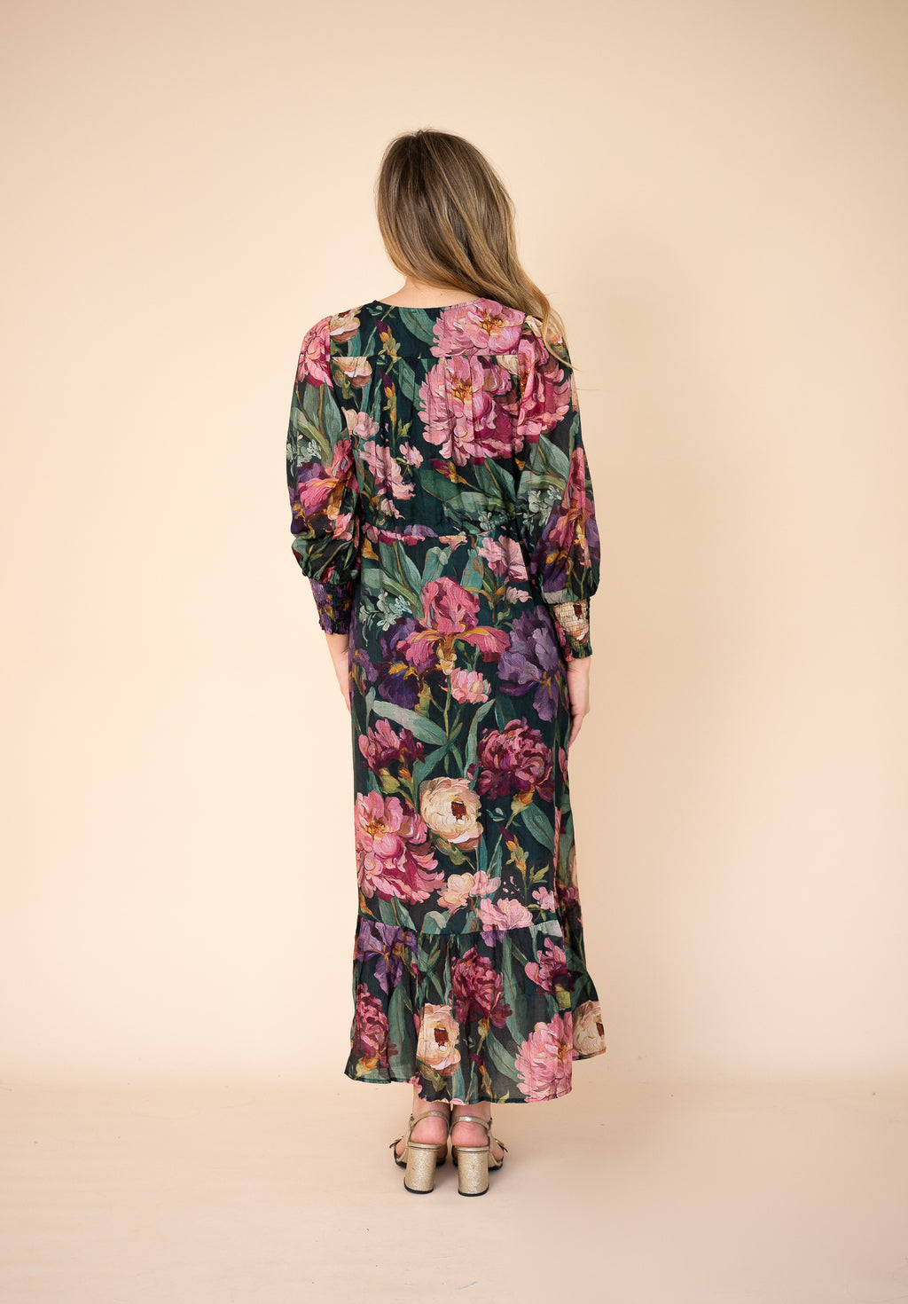 Selma Maxi Dress -Green floral so in style