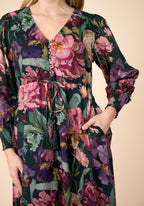 Selma Maxi Dress -Green floral so in style