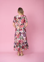 Selma Pink Floral Maxi Dress