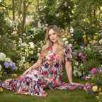 Selma Pink Floral Maxi Dress