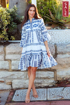IB Mediterranean  dress Navy