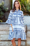 IB Mediterranean  dress Navy