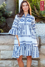 IB Mediterranean  dress Navy