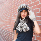 Faux Fur Leopard Cap Cinnamon Creations