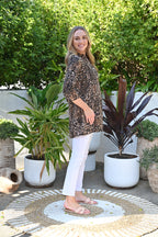 Cali Leopard Long shirt