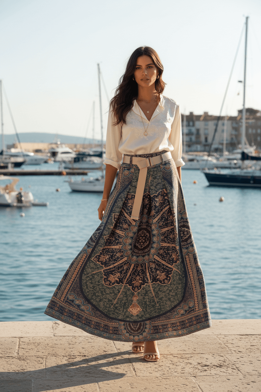 Karenza Long Skirt Rosa JoJo
