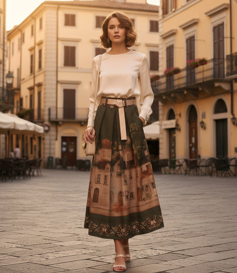 Baroque Skirt Townhouses Wednesday Lulu