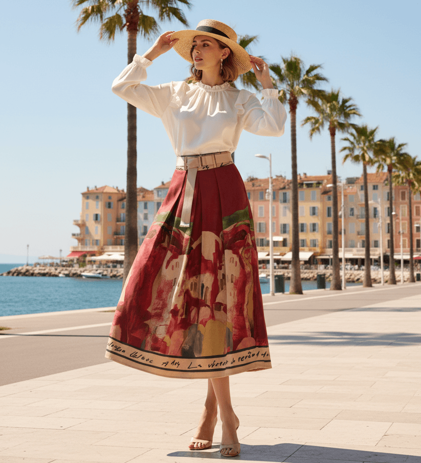 Riviera Skirt Rosa JoJo