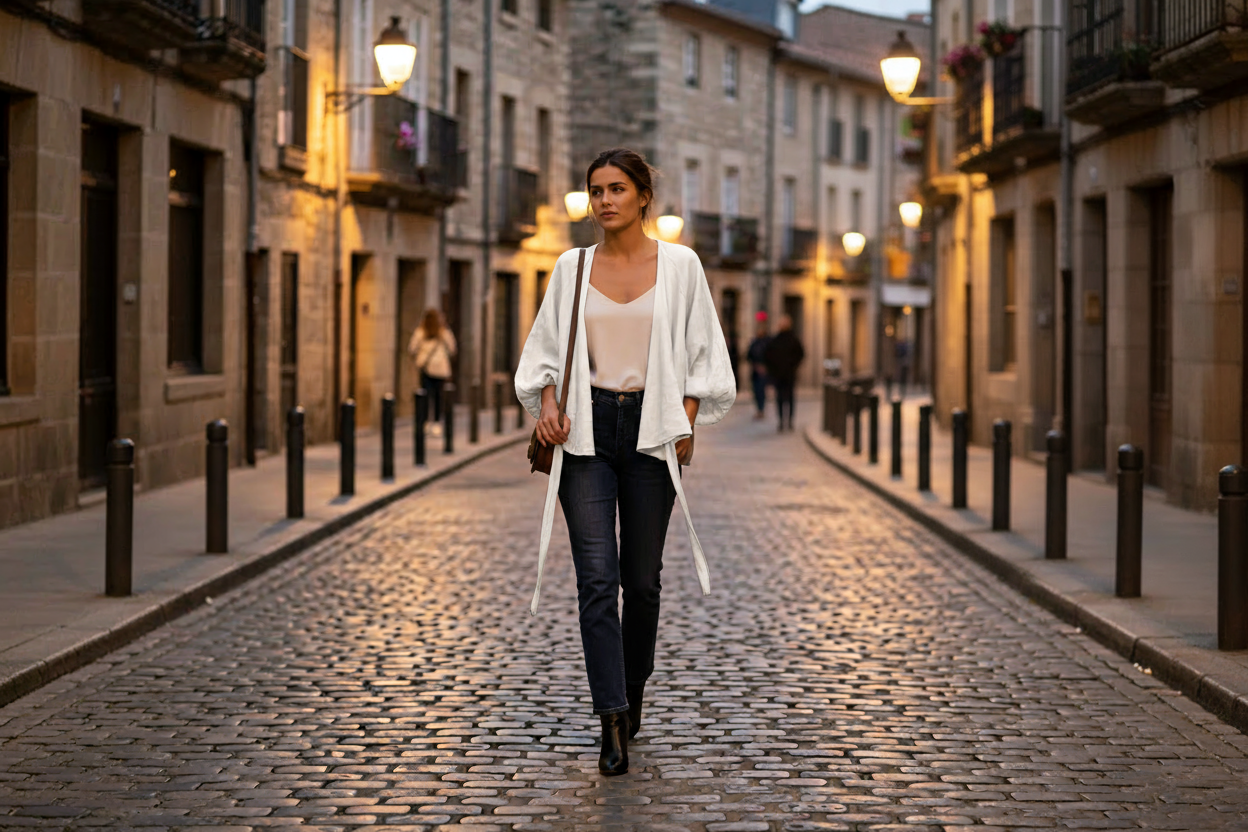 Zahra Linen Tie Jacket