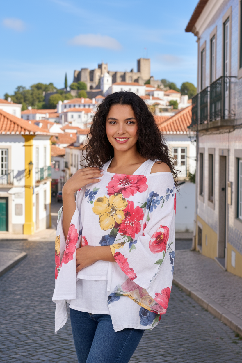 WL Floral Linen top