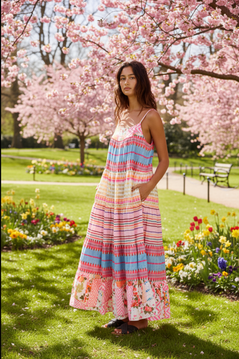 Corfu Maxi Patch Dress
