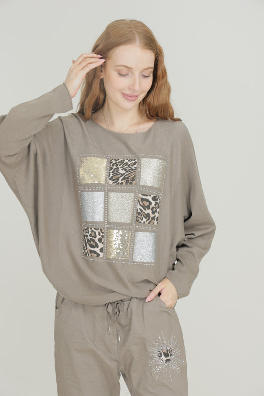 Leopard & Sparkle Jumper
