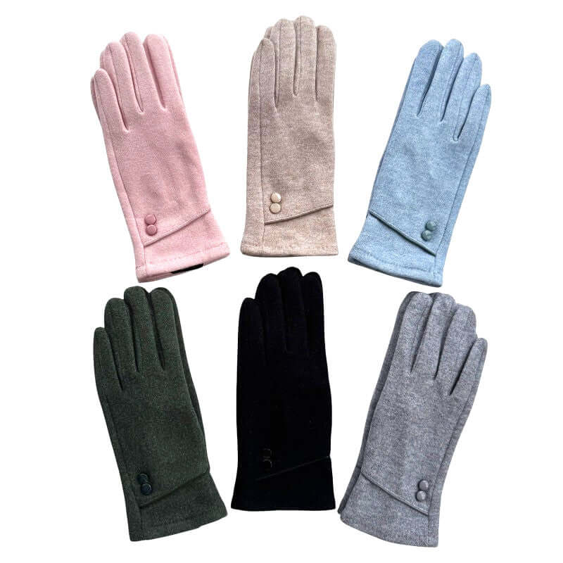 Two button wool blend gloves ATN