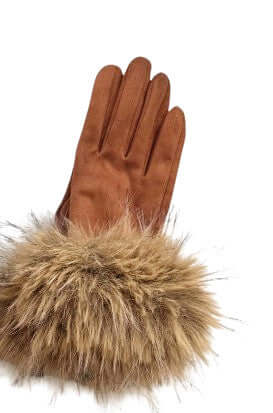 Faux Fur Trim Gloves ATN