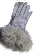 Faux Fur Trim Gloves ATN