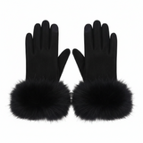 Faux Fur Trim Gloves ATN