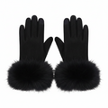 Faux Fur Trim Gloves ATN