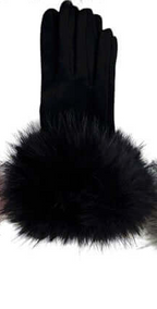 Faux Fur Trim Gloves ATN