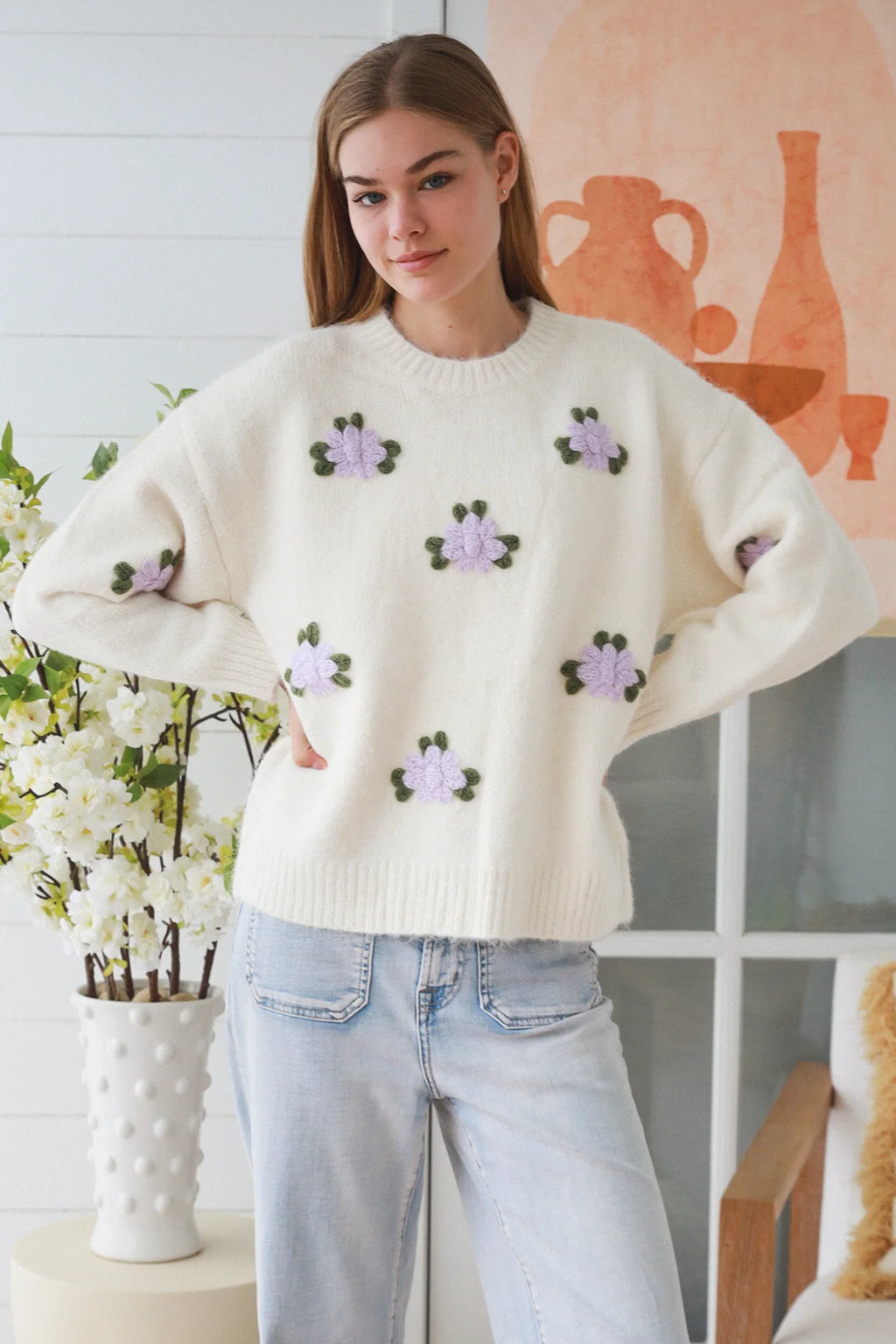 Lilac Posey Jumper Charlotte The Label