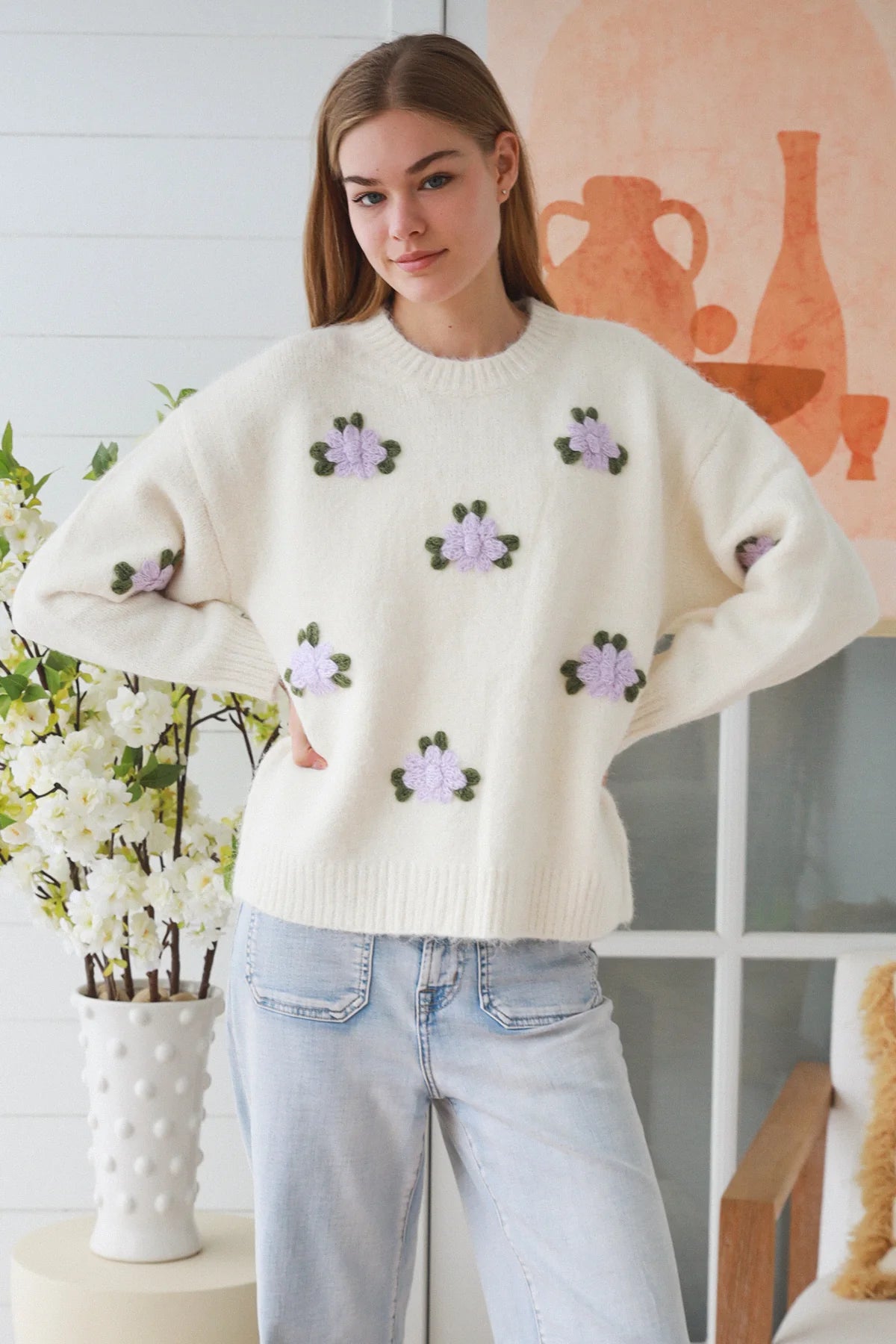 Lilac Posey Jumper Charlotte The Label