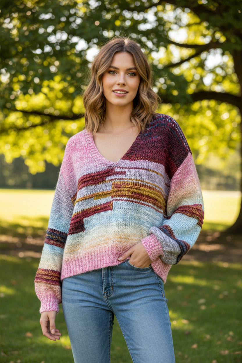 Chrissy V neck Jumper Charlotte The Label