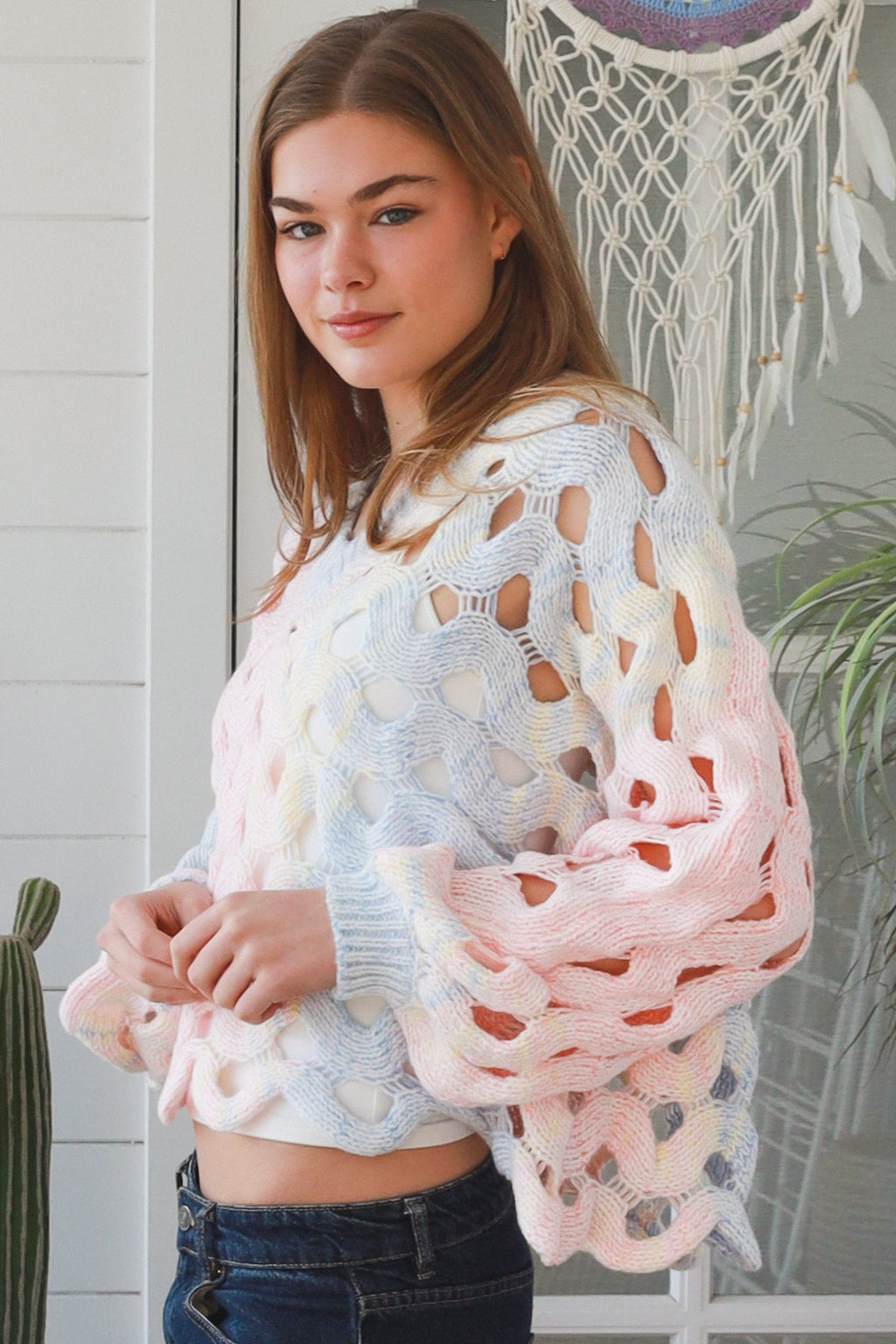 Rainbow Wave Knit
