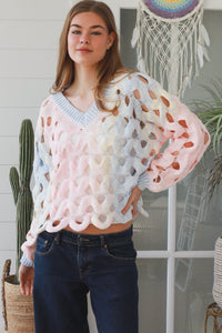 Rainbow Wave Knit